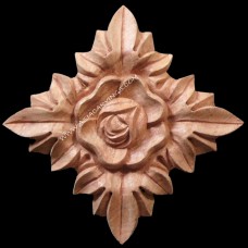 FLR-34: Rose on Leaves Flower